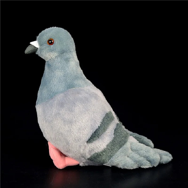 Lifelike Gray Carrier Pigeon Bird Animal Soft Stuffed Doll Plush Toy
