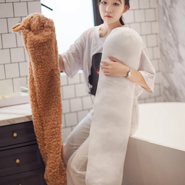 Long Hug Pillow Cushion Alpaca Stuffed Animal Sheep Plushies Sleeping Pillow Birthday