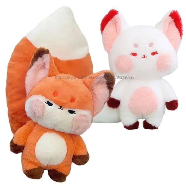 Big Tail Fox Plush Doll – Kawaii Dudu Fox Pillow for Girls and Gifts