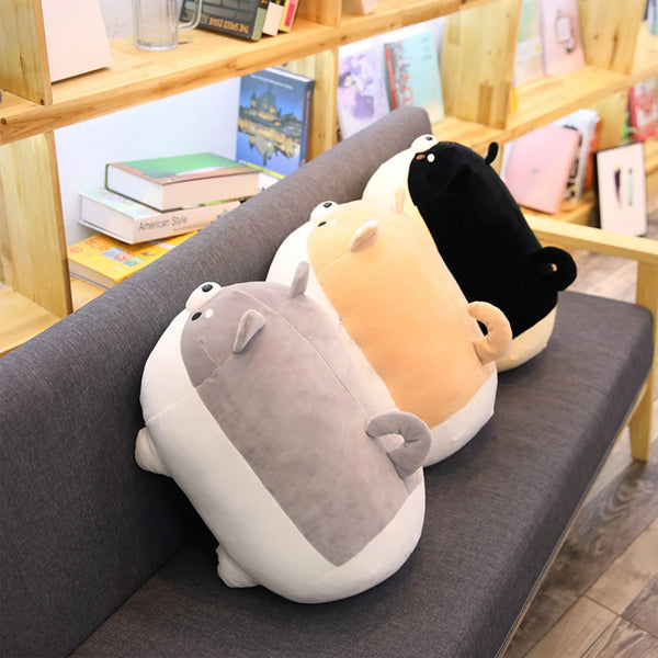 Happy Chuppy Corgi-Dog Plush Toy Stuffed Soft Animal Cartoon Pillow