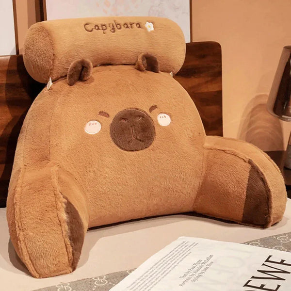 Capybara Cushion Triangular Reading Pillow Removable Washable Bedside