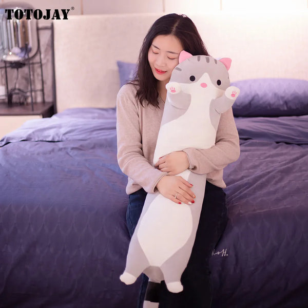 Plush Toy Animal Cat Cute Creative Long Soft Toy Office Break Nap Sleeping Pillow Cushion