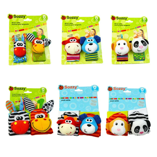 Baby Foot Toys with Rattles: The Sweetest Steps to Smiles and Sensory Fun