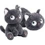 Game Anime Figure Black Cat Plush Toy Fluffy Lying Cats Pet Mascot Doll