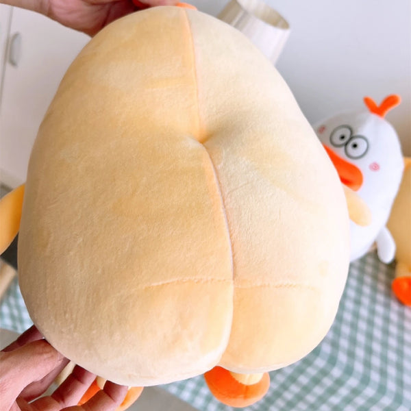 Kawaii Duck Plush Toy Funny Thick-Lipped Duck Stuffed Animal for Hugs and Room Decor