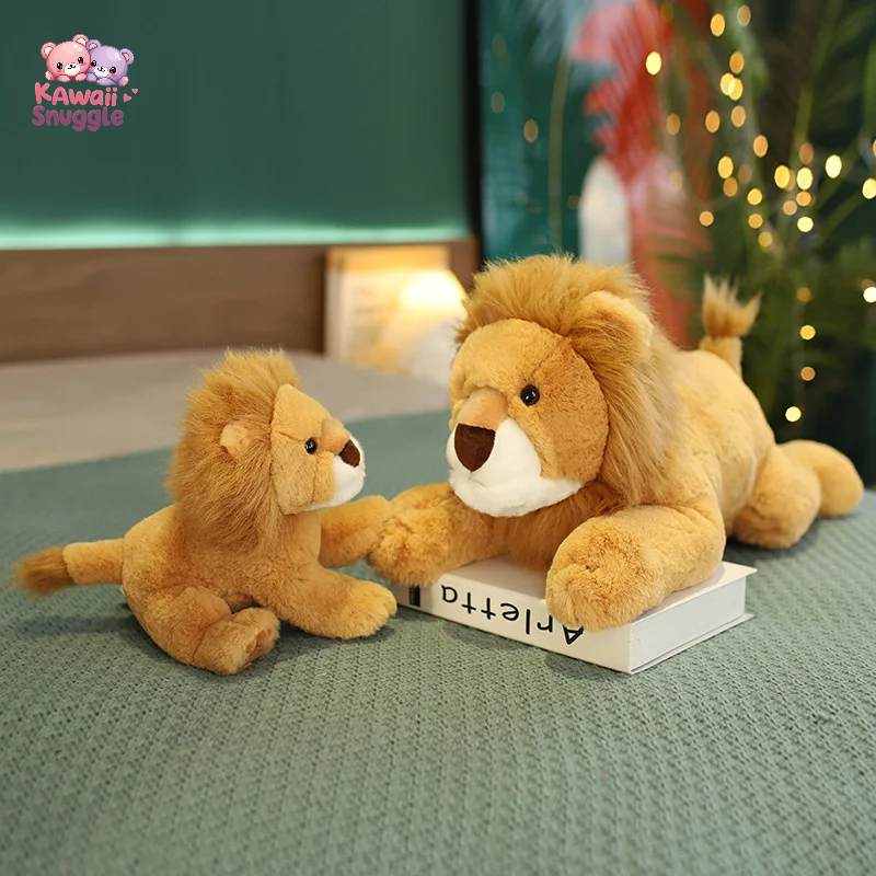 Lion Animal Stuffed Plush Toy – A Majestic Cuddle Companion! Kawaii Snuggle