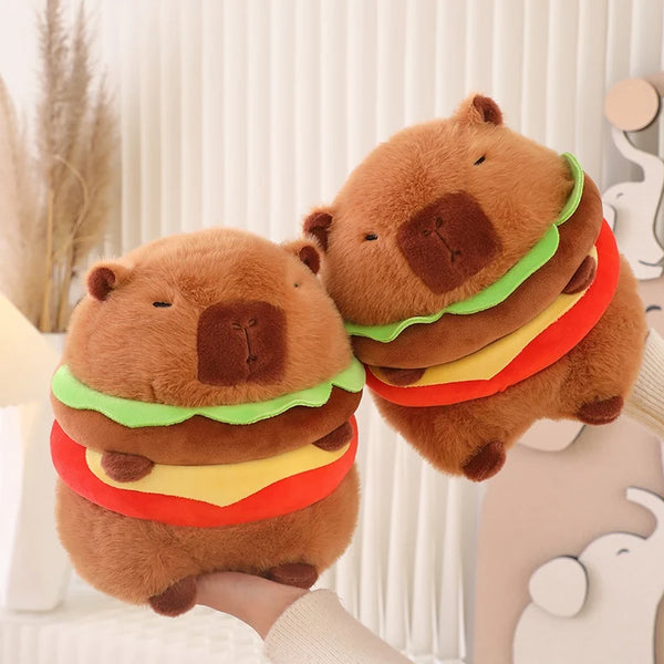 Capybara Cosplay Plush Series – Strawberry, Turtle, Poop, Hamburger