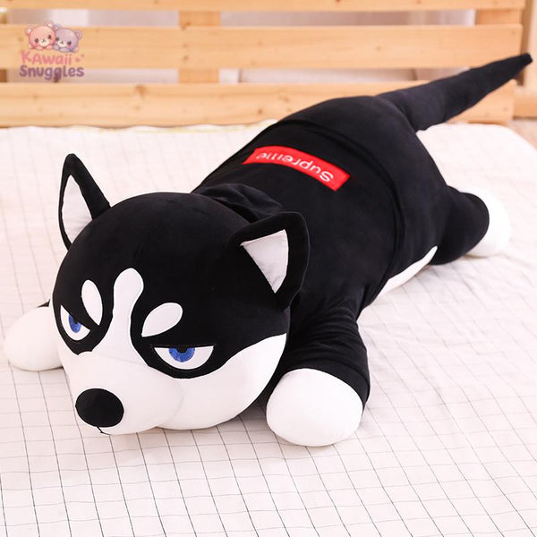 Funny Dressed Husky Pillow: Cute and Cozy