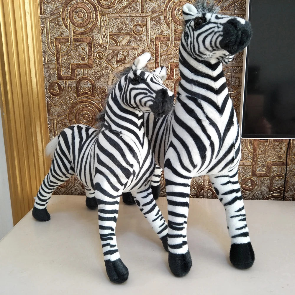 Children Stuffed Plush Toy Black And White Strip Zebra