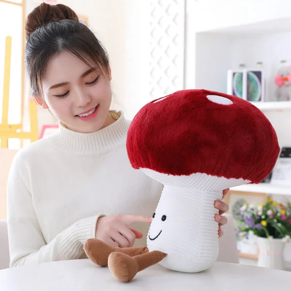 1Kawaii Mushroom Plush Toys Stuffed Vegetable Plants Stuffed Plush Mushroom