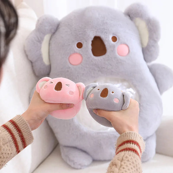 Creative 6pc Mini Stuffed Koala Dinosur Bunny Bear Pudding Snack