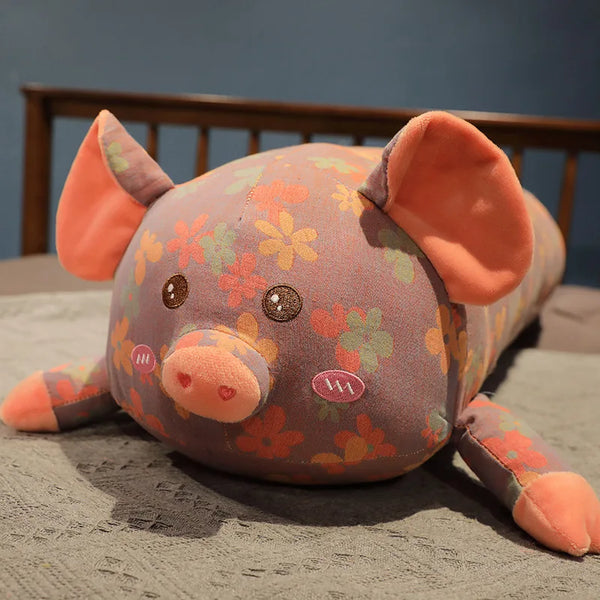 Long Body Pig Cushion Pillow Plush Toys Stuffed Doll Kids Cartoon Animal