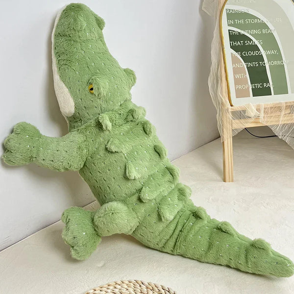 Soft Crocodile Plush Toy Green Sofa Pillow