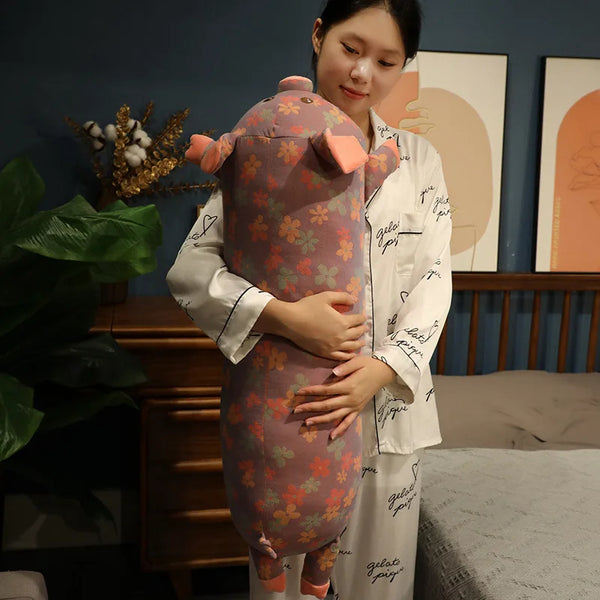 Long Body Pig Cushion Pillow Plush Toys Stuffed Doll Kids Cartoon Animal