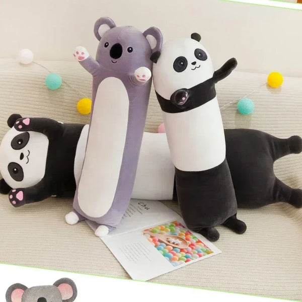 New Children's Long Pillow Panda Doll Plush Toy Big Koala Animal Doll Living Room Ornaments