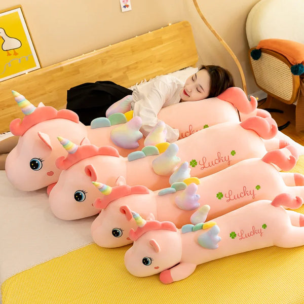 Giant Kawaii Unicorn Plush Toys Soft Stuffed Dolls Animal Horse Sleeping Pillow