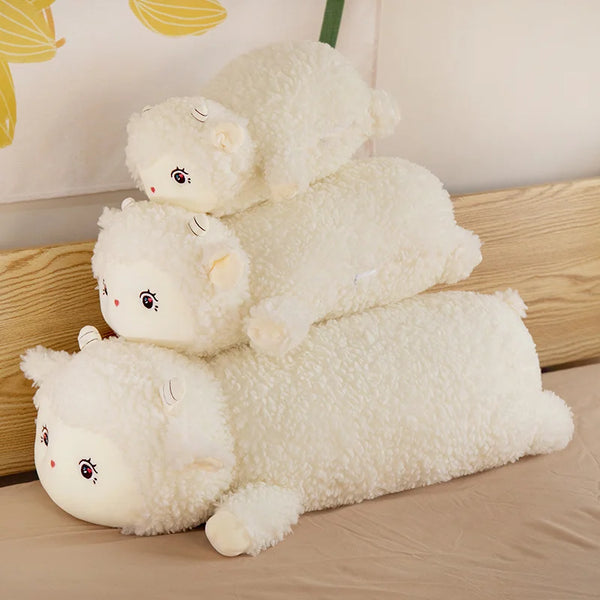 40/60/80CM Lovely Fluffy Alpaca Plush Pillow Toys Stuffed Soft Animal Sheep Cushion for Children Girls Appease Birthday Gift