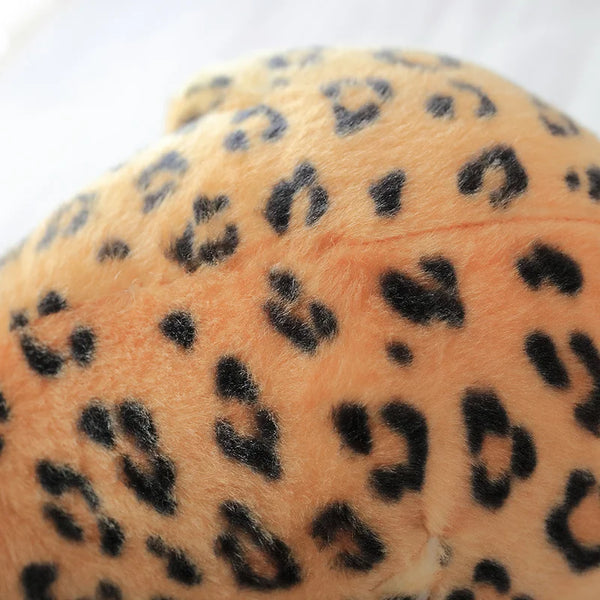 23/27/33CM Lifelike Forest Lion Snow Leopard Plush Toys Simulated Animal Black Leopard Dolls Creative Birthday Decoration Gift