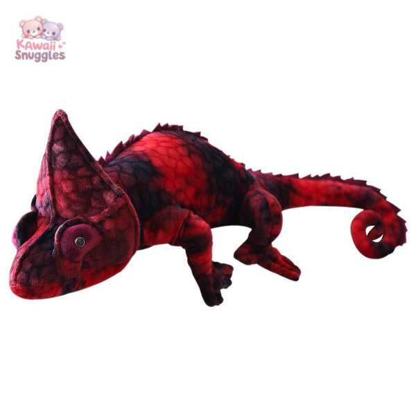 Big Simulation Chameleon Plush Toy – Soft Stuffed Reptile Pillow