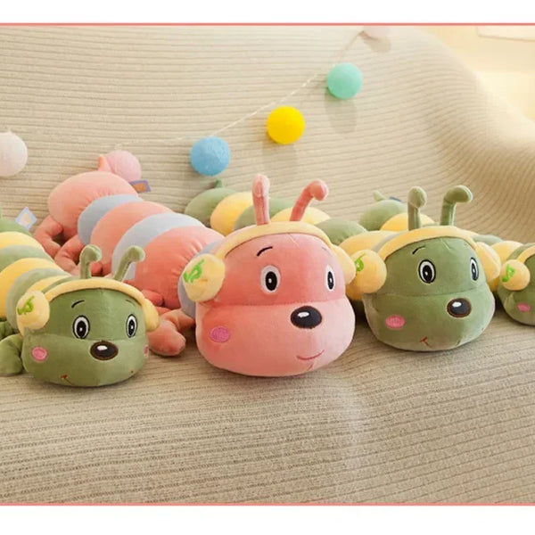 Colorful Caterpillar Plush Toy – Soft Insect Pillow for Kids