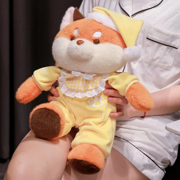 Cartoon Animal Pajamas Plush Toy – Cozy Dog, Fox & Koala Dolls