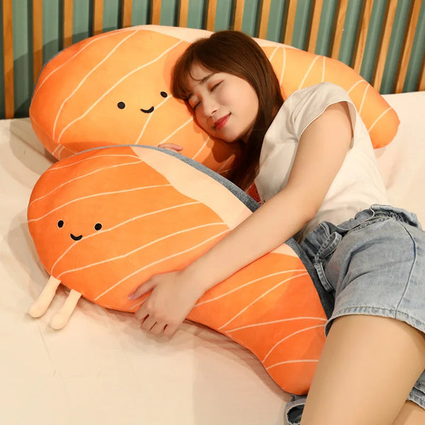 Hilarious Funny Salmon Fillet Plush – A Fun and Cozy Catch!