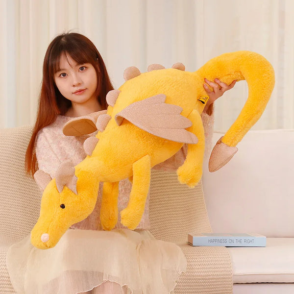 Flying Dragon Long Doll Plush Toy Stuffed Fantastic Giant Cartoon Animal Plushie