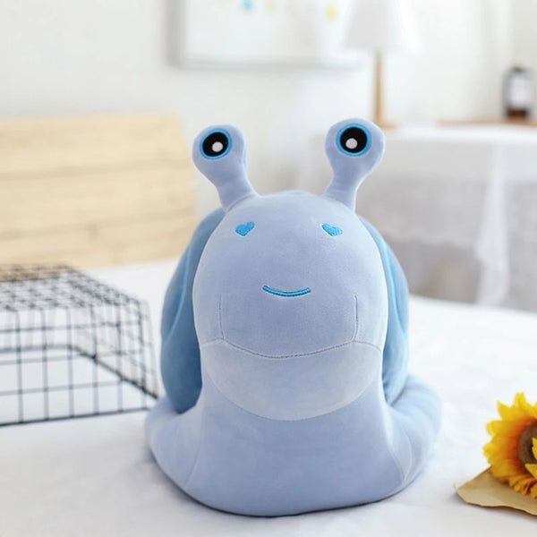 Three Color Simulation Snail Doll Plush Toy Children's Cute Doll Throw Pillow