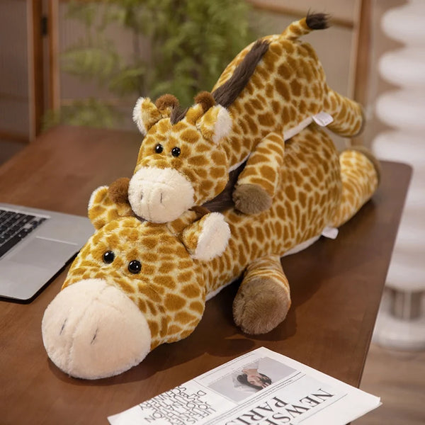 Giant Fluffy Giraffe Plush Toys Sleeping Pillow Cute Animal Stuffed Wild Giraffe Dolls