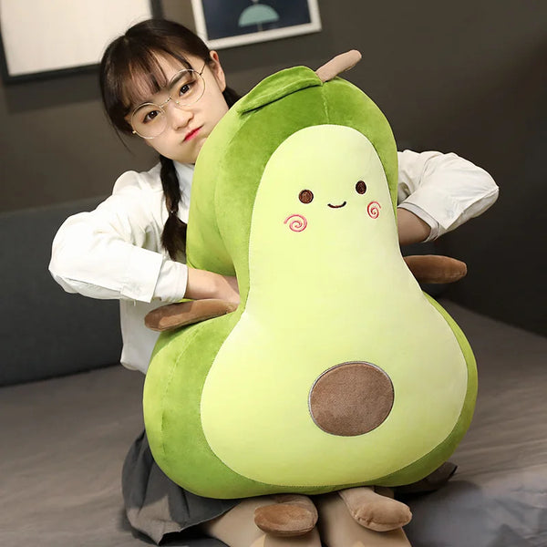 Green Avocado Plush Toy Cushion Pillow