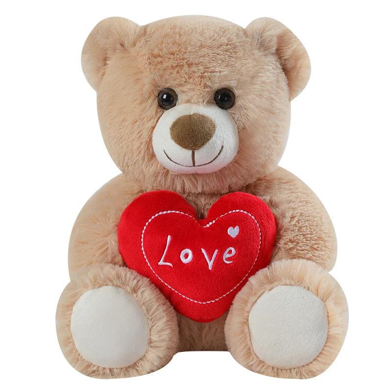 Cute Heart Bear Dog Plush Toy – A Hug Full of Love