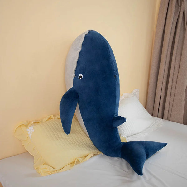 Blue Whale Doll Plush Toy Soft Aquatic Animal Plushie