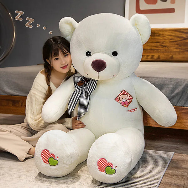 60-80cm Kawaii Star Moon Teddy Bear Plush Toy Giant Stuffed Animals Birthday Valentines Day Gift Soft Pillow Dolls Grilfriend