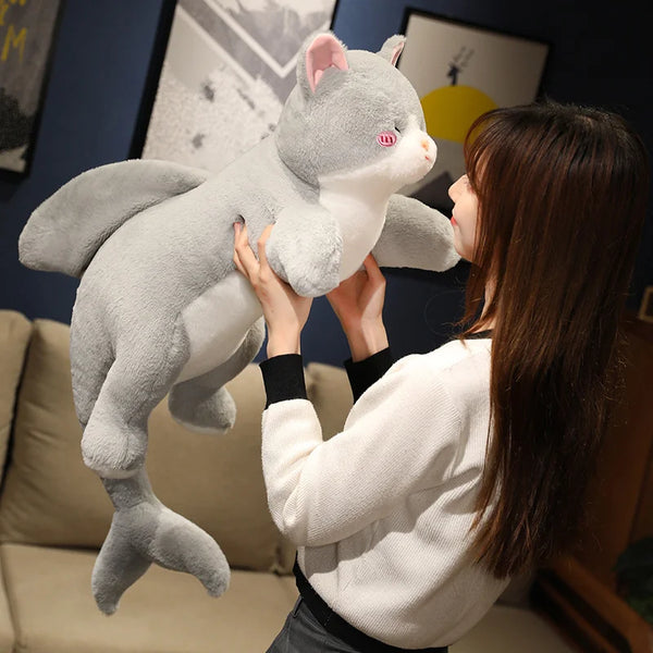 Dive into Dreamland with the Kawaii Shark Cat Plush Toy