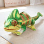 Simulated Yemen Chameleon Plush Toy Large Tall Crowned Lizard Doll