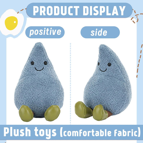 Cute Raindrop Plush Toy – A Raindrop of Joy, A Hug for the Soul