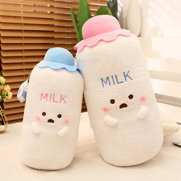 Adorable Milk Bottle Shaped Stuffed Pillow Kawaii Soft Plush Toys Baby's Bottle Doll For Boys And Girls Christmas Birthday Gifts