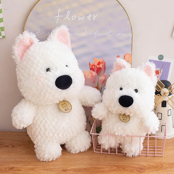 Cartoon West Highland Dog Plush Toy – Your Child’s Loyal Cuddle Companion