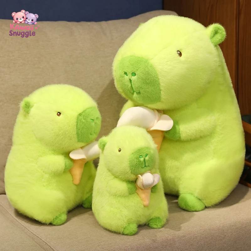 Green Capybara Plush Doll – Your Whimsical Cuddle Buddy! Kawaii Snuggle