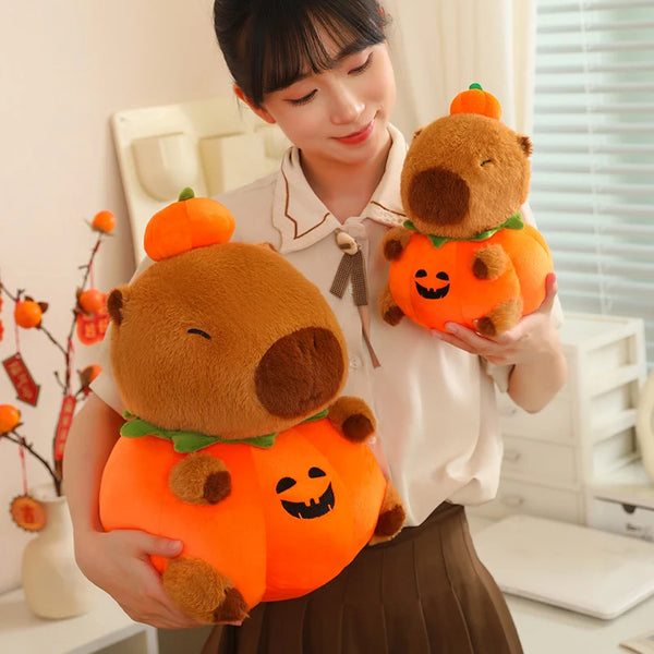 Capybara Pumpkin Clothes Cosplay Halloween Ornament Stuffed Plush Toy