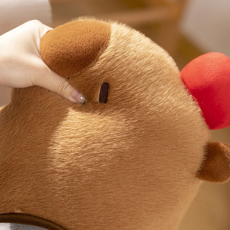 2-in-1 Capybara Sacabambaspis Pillow – A Whimsical Creature Combo for Cozy Days