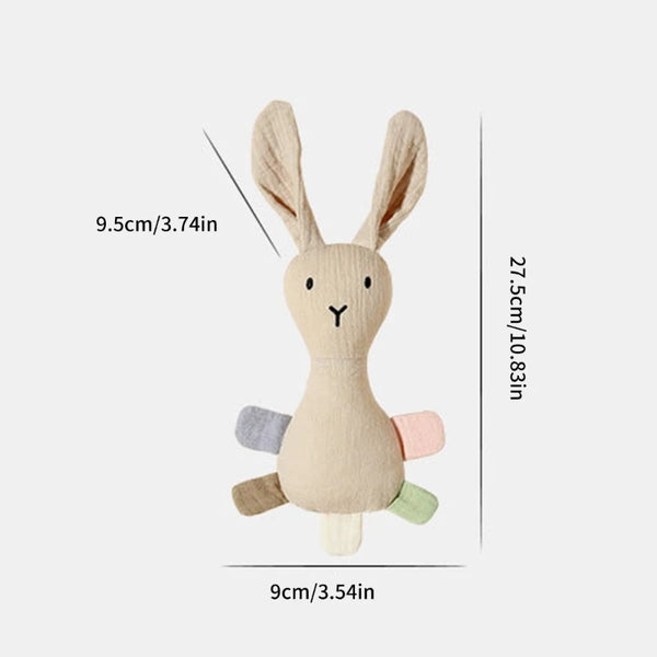 New Stuffed Bunny Doll Baby Rattle – A Gentle Friend for Every Coo and Giggle