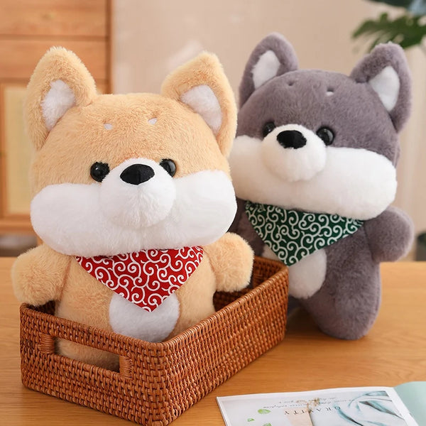 Kawaii Dog Plush Toy - Husky & Shiba Inu Stuffed Animal Pillow, Birthday Gift & Lovely Plushie Dolls