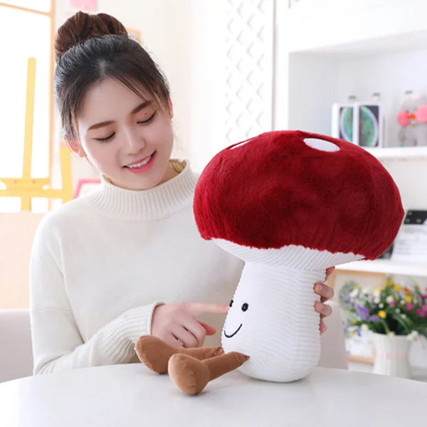 Cute Vegetable Plush Toys Stuffed Plant Plush Mushroom Toy for Kids Soft Mushroom