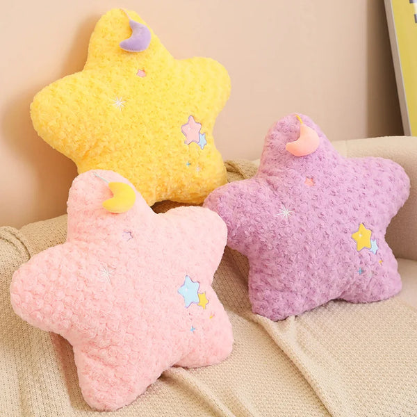 Cute Yellow Stars & Moon Plush Toy – A Cozy Celestial Hug