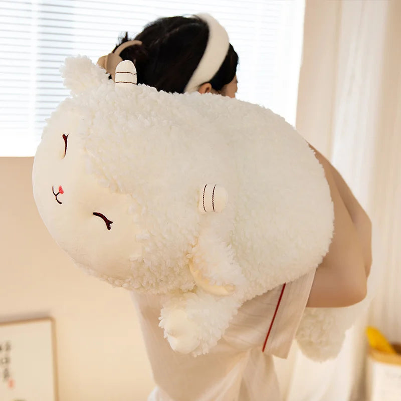 40/60/80CM Lovely Fluffy Alpaca Plush Pillow Toys Stuffed Soft Animal Sheep Cushion for Children Girls Appease Birthday Gift