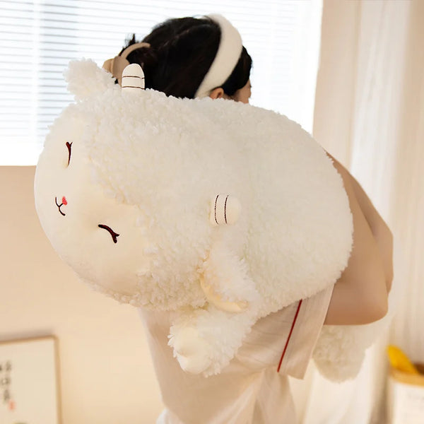 40/60/80CM Lovely Fluffy Alpaca Plush Pillow Toys Stuffed Soft Animal Sheep Cushion for Children Girls Appease Birthday Gift
