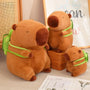 Cute Turtle Backpack Capybara Strawberry Hat Capybara Plush Toy Stuffed Animals