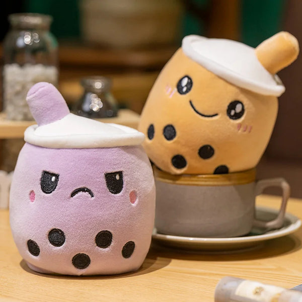 Reversible Bubble Tea Plush Toy – A Sweet Sip of Surprise