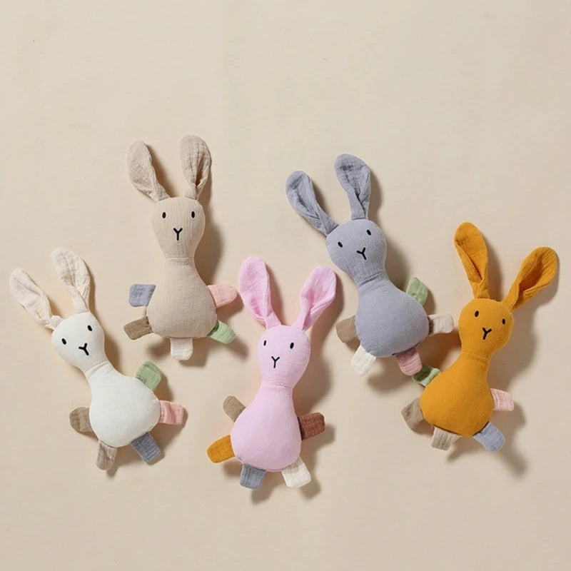 New Stuffed Bunny Doll Baby Rattle – A Gentle Friend for Every Coo and Giggle